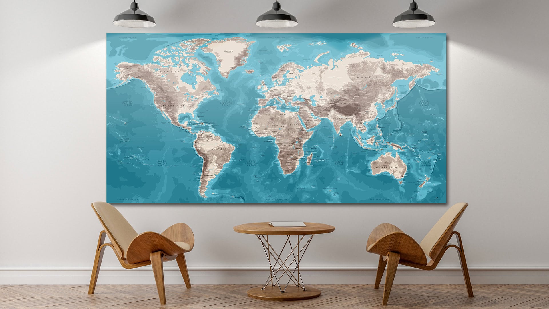 Wall Planisphere - World Map Decoration - Gift - Purchase - Offer