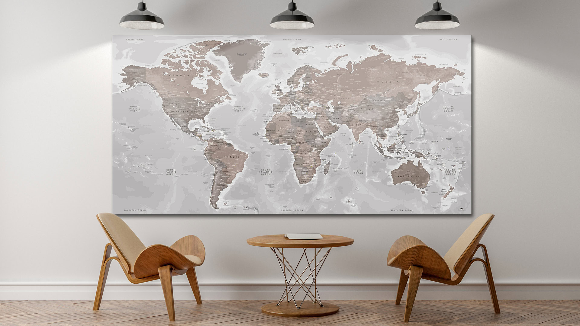World Map Poster - World Map - World Map Decoration | Original Map