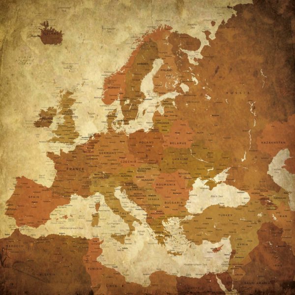 Europe-Map-Vintage