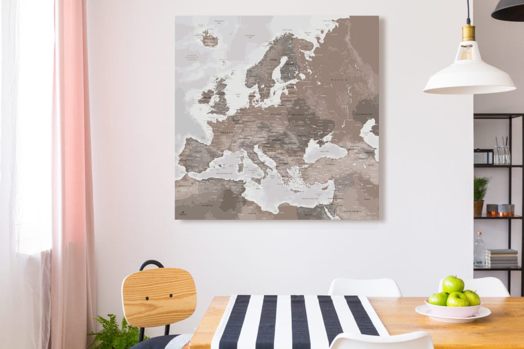 → More than 10 templates of Decorative Europe Map | Original Map