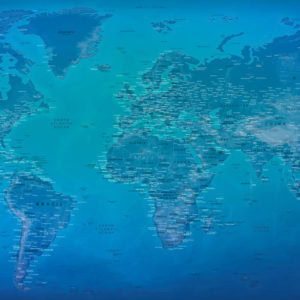 Large Size World Map – Moraine