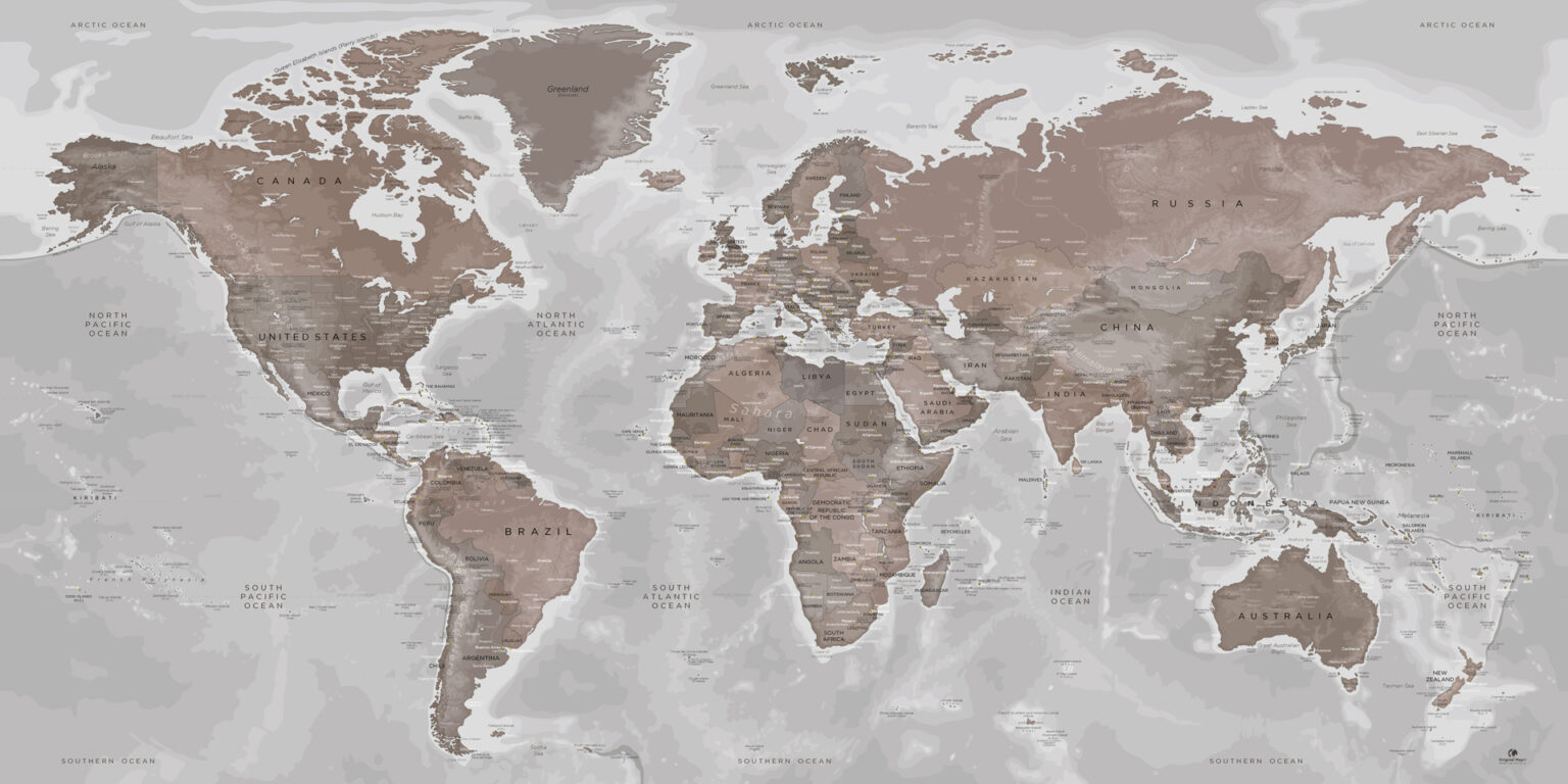 World Map Poster - World Map - World Map Decoration