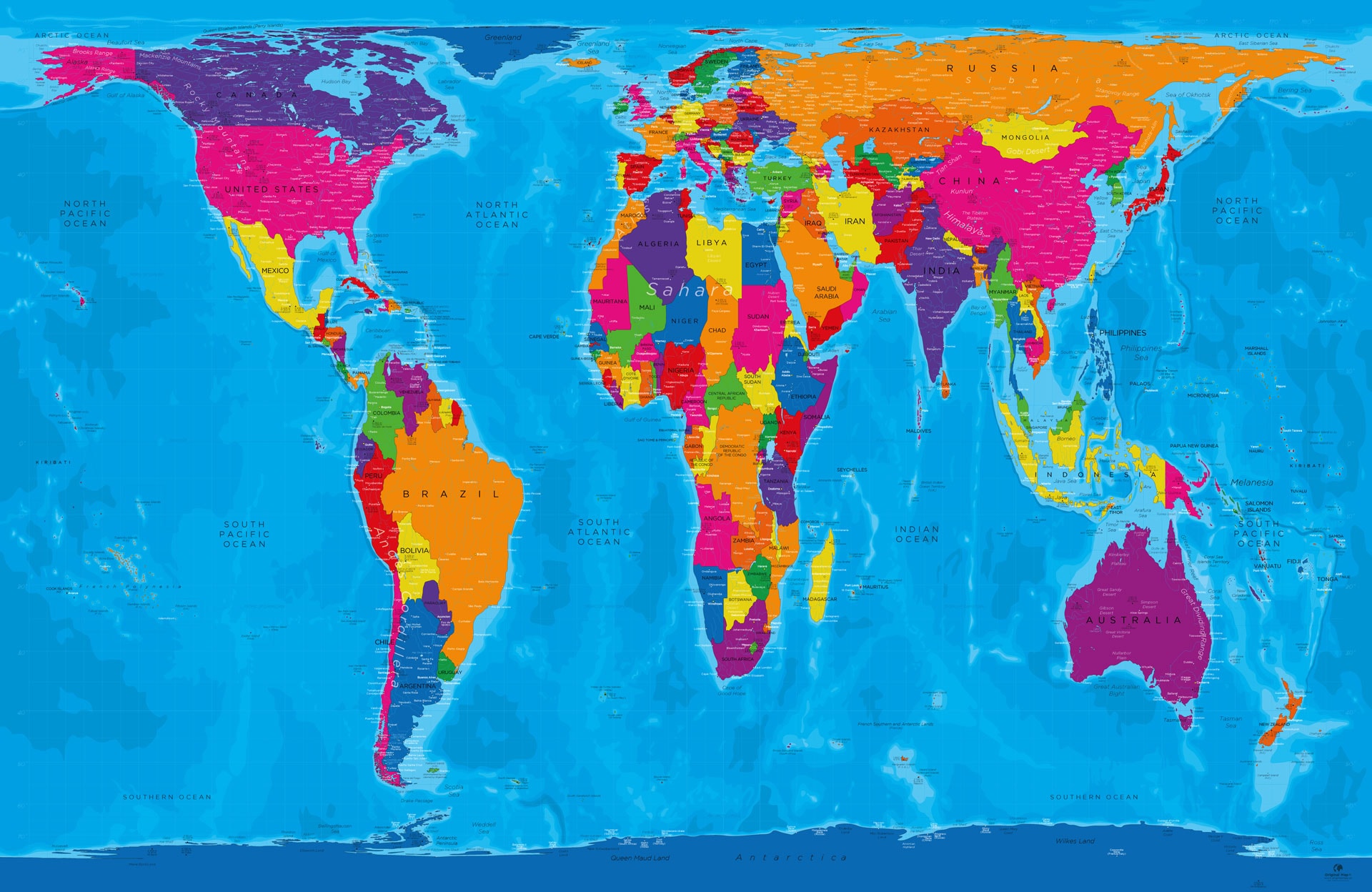 Peters World Map Peters Planisphere Original Map