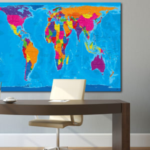 Gall-Peters world map – Manarola