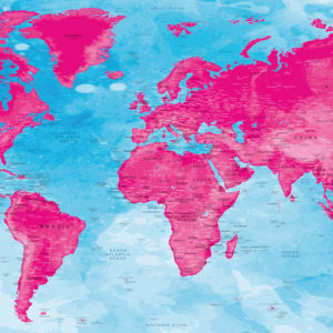 World Map Poster – Darvaza