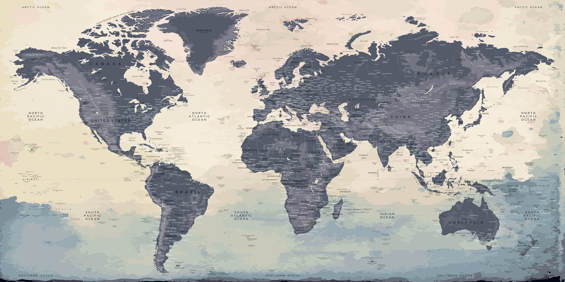 XXL World Map - XXL Planisphere - Giant Map | Original Map