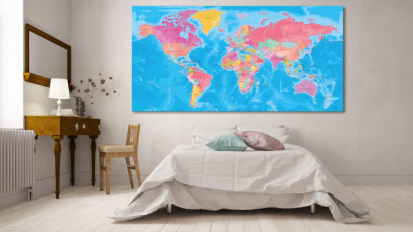 Coloured World Map