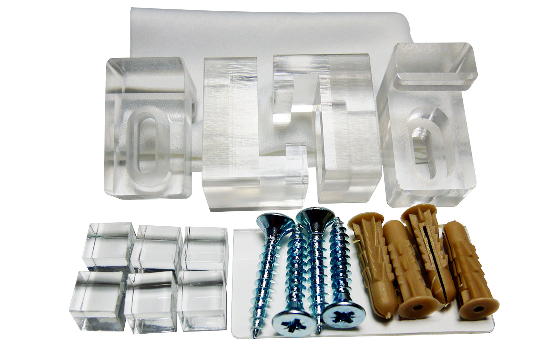 Transparent Plexiglas® Mounting Kit